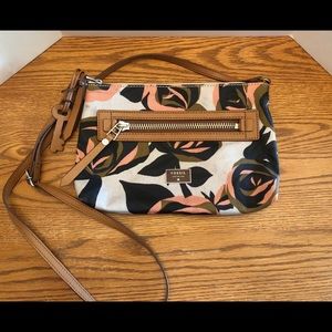 Fossil Medium Dawson Crossbody Bag Coated Canvas